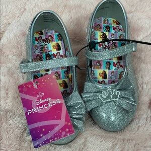 Disney Sparkling Silver Kids Dress Shoes